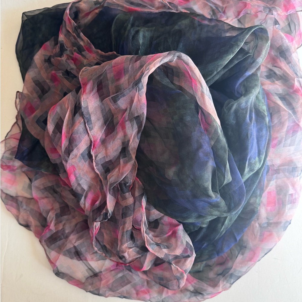 Dries Van Noten Multicolor Silk Rectangular Scarf - image 3